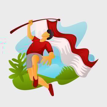 indonesia independence day agustus vector