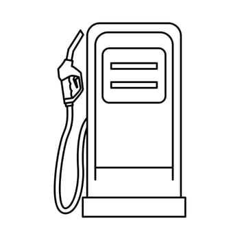 Gas, diesel or petrol station equipment. Gasoline pump nozzle icon. Refuel station for different vehicle vector