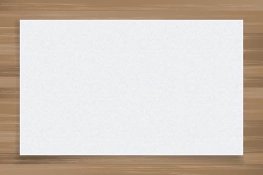 White paper sheet on wood texture background. Vector. vector