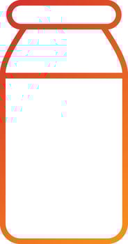 Milk Bottle Icon Style vector