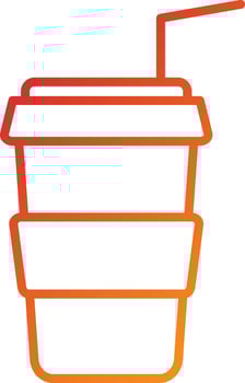 Coffee Takeaway Icon Style vector