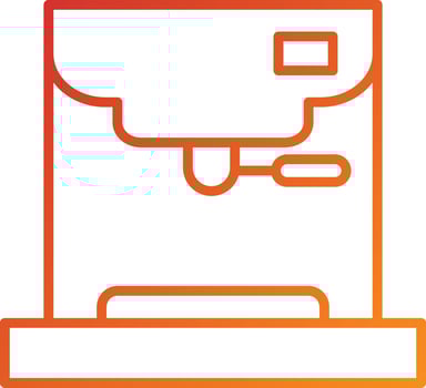 Coffee Maker Icon Style vector