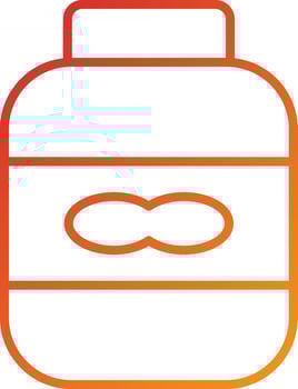 Peanut Butter Icon Style vector