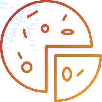 Pie Icon Style vector