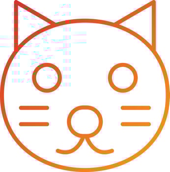 Cat Icon Style vector