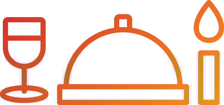Dinner Icon Style vector