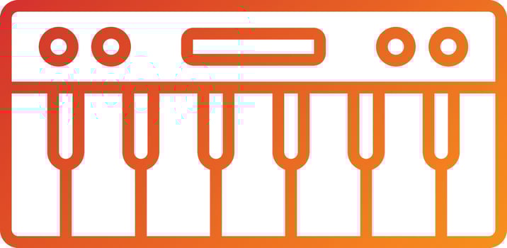 Piano Icon Style vector