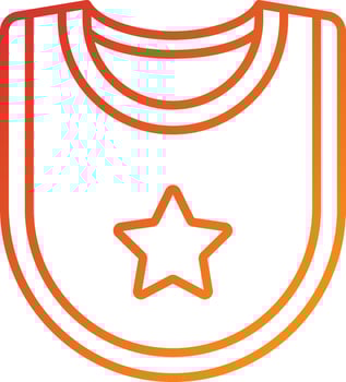 Bib Icon Style vector