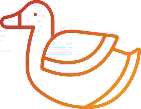 Duck Toy Icon Style vector