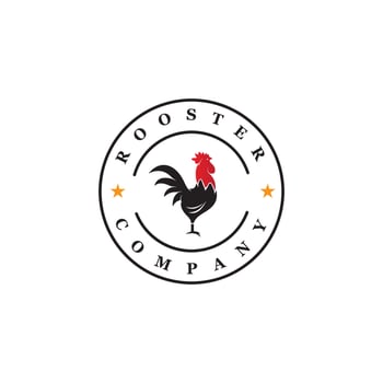 Rooster Logo Template vector
