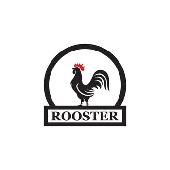 Rooster Logo Template vector
