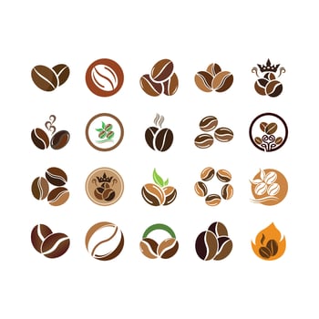 coffee bean icon vector