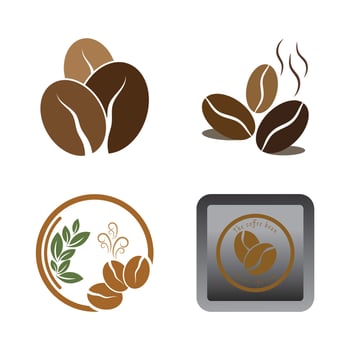 coffee bean icon vector