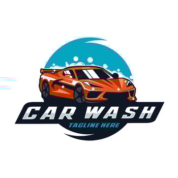 Car wash logo vector