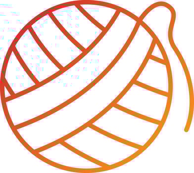 Wool Ball Icon Style vector