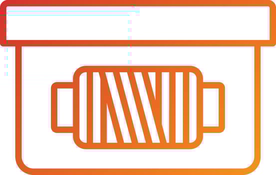 Sewing Box Icon Style vector
