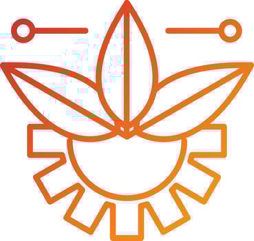 Green Technology Icon Style vector
