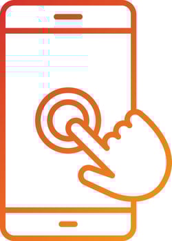 Touch Technology Icon Style vector