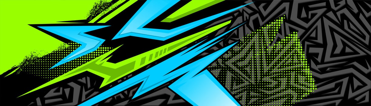Abstract Car decal design vector. Graphic abstract stripe racing background kit designs for wrap vehicle, race car, rally, adventure and livery vector