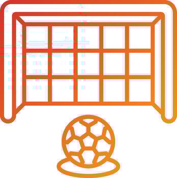 Soccer Free Kick Icon Style vector