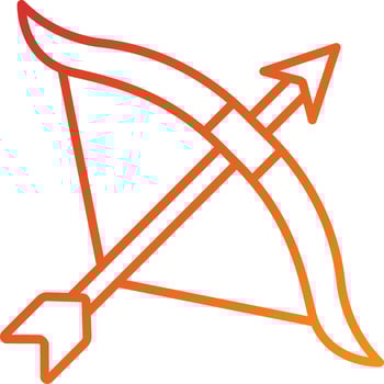 Archery Icon Style vector
