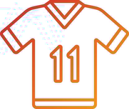 Football Jersey Icon Style vector