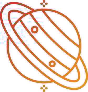 Saturn Icon Style vector