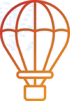 Army Parachute Icon Style vector