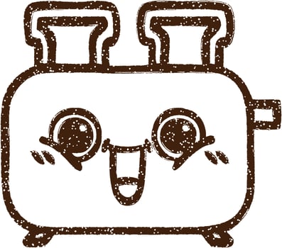 Toaster Charcoal Drawing vector