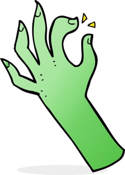 cartoon hand symbol vector
