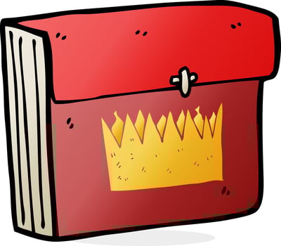 cartoon royal business files vector