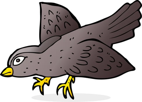 doodle character cartoon bird vector