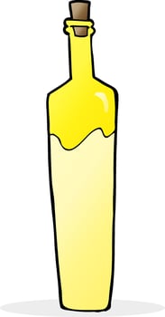 cartoon posh bottle vector