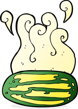 doodle cartoon watermelon vector