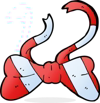 cartoon bow tie vector
