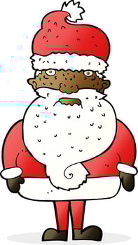 cartoon santa claus vector