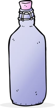 cartoon traditional bottle vector