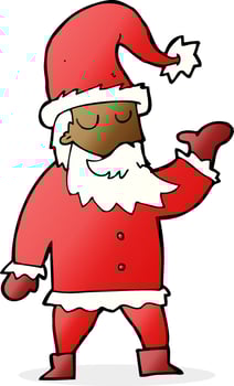 cartoon santa claus vector