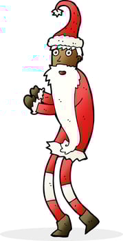 cartoon santa claus vector