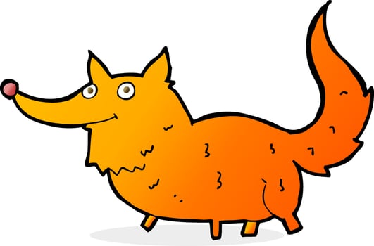 cartoon little dog vector