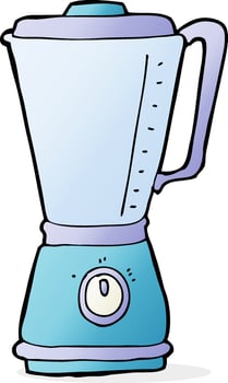 cartoon kitchen blender vector