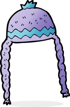 cartoon cool hat vector
