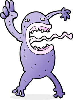 cartoon crazy frog vector