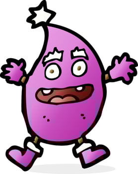 cartoon funny creature vector