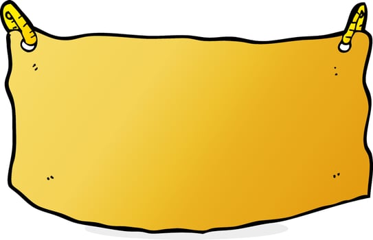 cartoon cloth banner vector