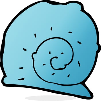 cartoon snail shell vector