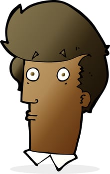 cartoon surprised expression vector
