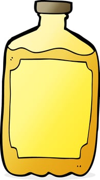 cartoon water bottle vector