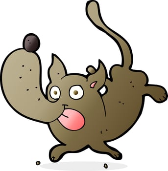 cartoon funny dog vector