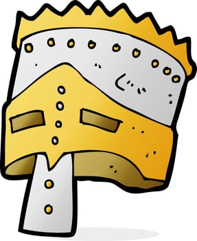 cartoon king's armor vector